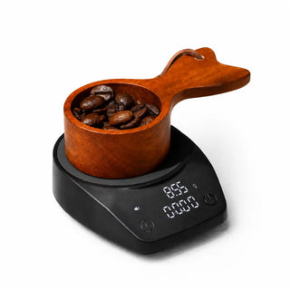 Yozcoffee Waga do kawy espresso 2kg 0,1g Kompaktowa, akumulatorowa – miarka do ziaren