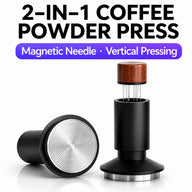 Yozcoffee Ubijak do espresso WDT Dystrybutor 53 mm 2 w 1 Stal nierdzewna Czarny – ciśnienie proszku