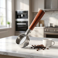 Kolba bez dna 54 mm do Breville BES870/878/880 — Drewniany uchwyt — konfiguracja lifestylowa