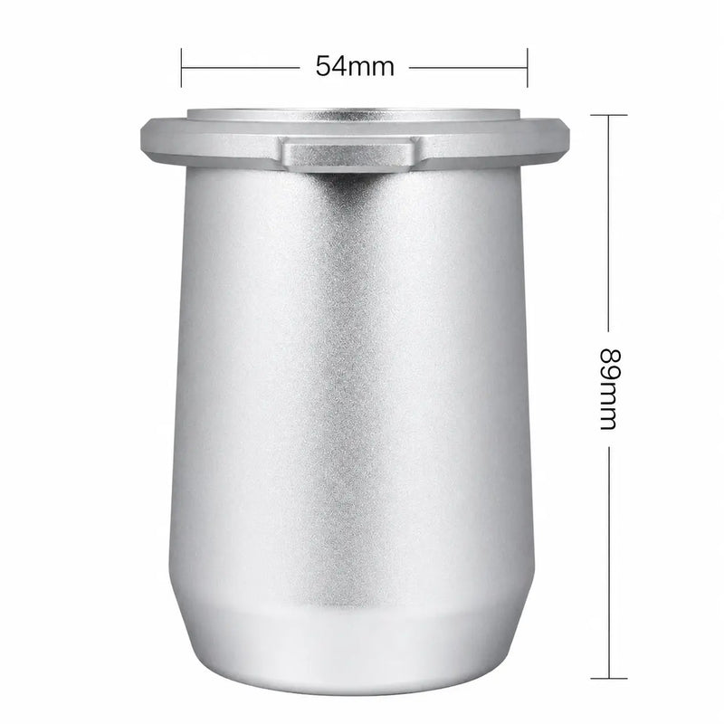 Yozcoffee Kubek dozujący do espresso Breville 54mm Stop aluminium Czarny/Srebrny – wymiary srebrny