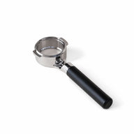 Yozcoffee Kolba bez dna 58mm E61 Stal nierdzewna 316 Orzech/Czarny – czarny uchwyt pełny