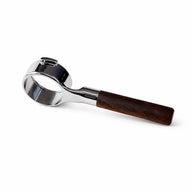 Yozcoffee Kolba bez dna 58mm E61 Stal nierdzewna 316 Orzech/Czarny – uchwyt pełny z orzecha włoskiego