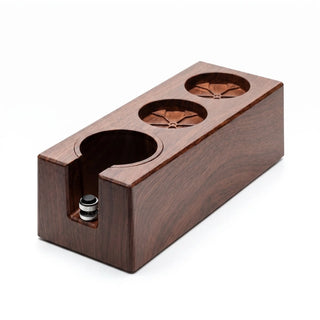 Yozcoffee Stojak na ubijak do espresso 51-58 mm Organizer z drewna ABS