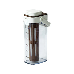 Yozcoffee Dzbanek do kawy na zimno 1000ml BPA-Free Filtr Morelowy/Biały