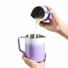 Yozcoffee Dzbanek na mleko Latte Art 350/600ml Gradient ze stali nierdzewnej 304