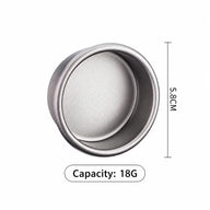 Yozcoffee Kosz filtrujący do espresso 58 mm 18 g Czysty tytan – pojemność