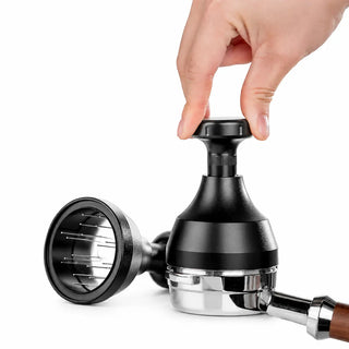 Yozcoffee WDT Dystrybutor Espresso 51/53/58mm Igła ze stali nierdzewnej Czarna – regulowana kolba